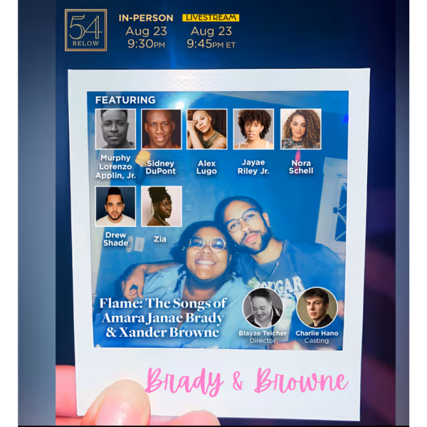 2025 Jonathan Larson Grant Finalists Amara Janae Brady & Xander Browne present songs from their new musicals with a stacked cast including Tony Award Nominee Sidney DuPont, Jellicle Ball   s Nora Sche 1