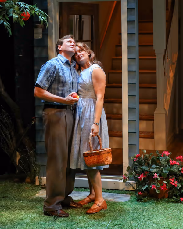 Shawn Fagan and Rebecca Brooksher in BTG's production of Lovesong, 2026. Photo by Caelan Carlough. 3