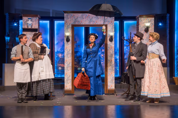 Mary Poppins, Mr. and Mrs. Banks, Mrs. Brill and Robertson Ay 8