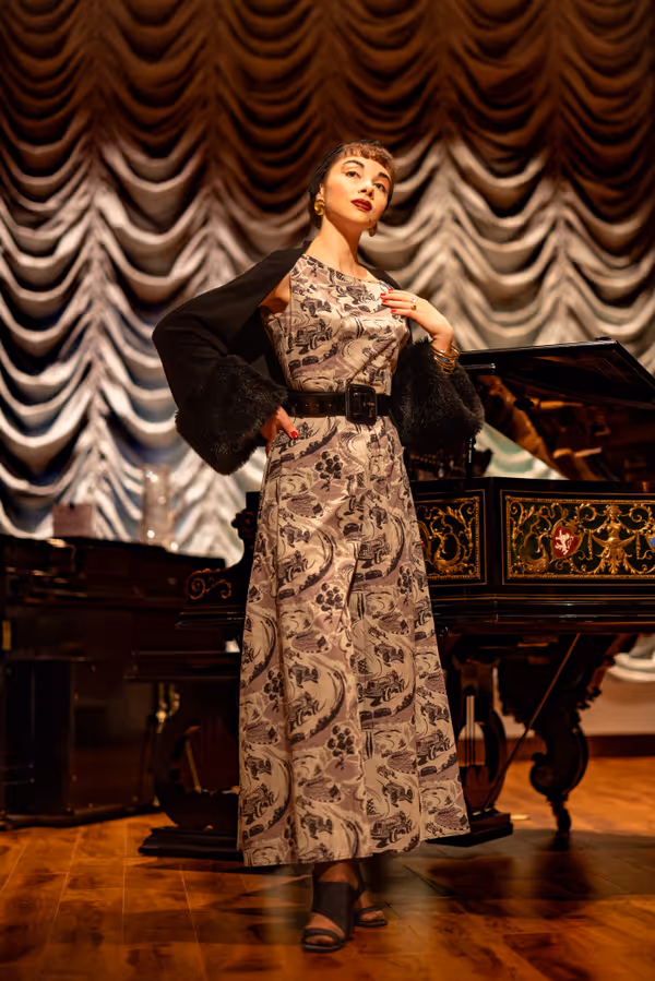 Tiffany Brannan as Norma Desmond, the diva in our opulent mansion. 8