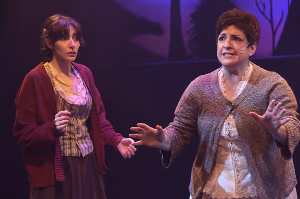 Emery Henderson as the Baker's Wife and Denene Mulay as Jack's Mother in Into the Woods. Photo by Jaycee Myner. 6