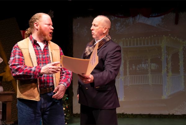 Steve Peebles as George and Joe Dempsey as Jack in A Very Kalamazoo Christmas. Photo by Klose2u Photography LLC. 3