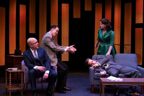 Atis Kleinbergs. Drew Parker, Veronica Dark, and David Corlew in Good Night, Oscar. Photos by Klose2u Photography L.L.C. 5