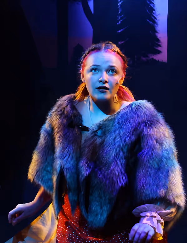 Sydney Harrison as Little Red Riding Hood in Into the Woods. Photo by Jaycee Myner. 3