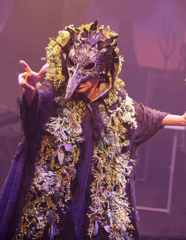Dayna Dantzler as the Witch in Into the Woods. Photo by Jaycee Myner. 1