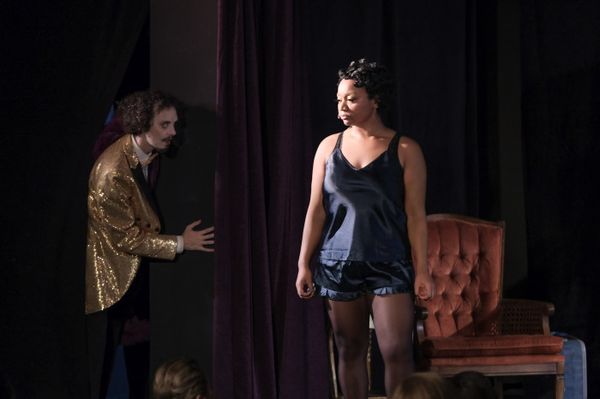 Aarin Wilson as Sally Bowles and Austyn Myers as Emcee. Photos by Ken Jacques. 10