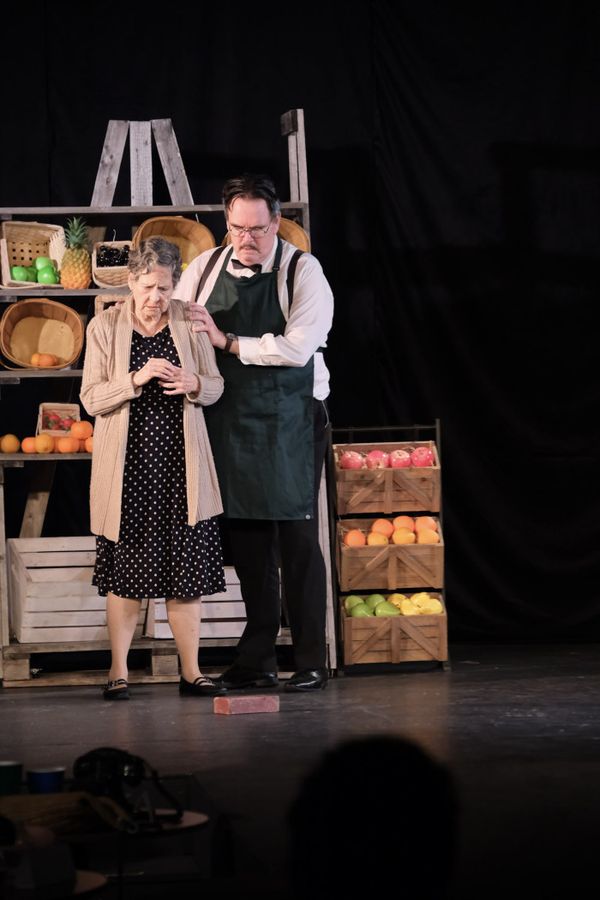 Linda Benning as Fräulein Schneider and Jim Tompkins Maclaine as Herr Schultz. Photos by Ken Jacques. 17
