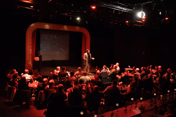 Scott Shoemaker in :Probed! Intiman Cabaret (2025) Photo by Joe Moore. 3