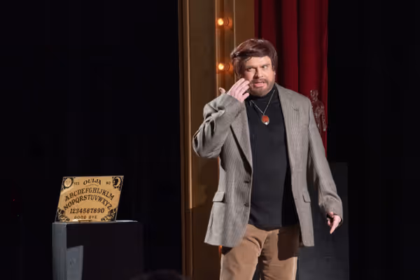 Scott Shoemaker in :Probed! Intiman Cabaret (2025) Photo by Joe Moore. 6
