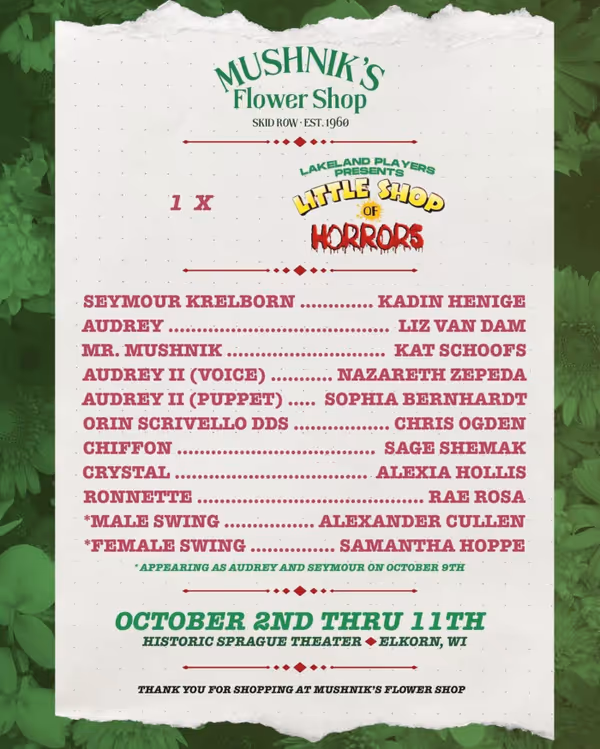 Little Shop Of Horrors Cast List 1