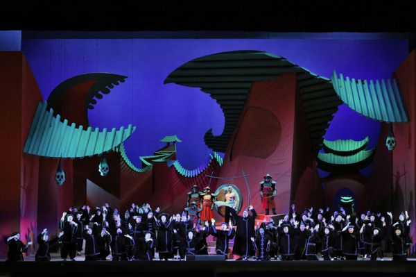 A scene from LA Opera's 2024 production of Turandot.   (Photo: Cory Weaver) 2