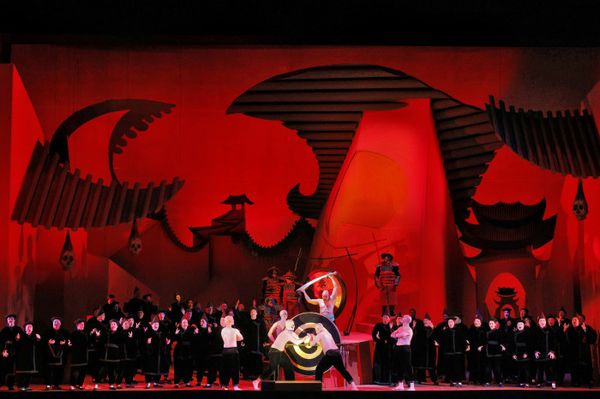 A scene from LA Opera's 2024 production of Turandot.   (Photo: Cory Weaver) 3