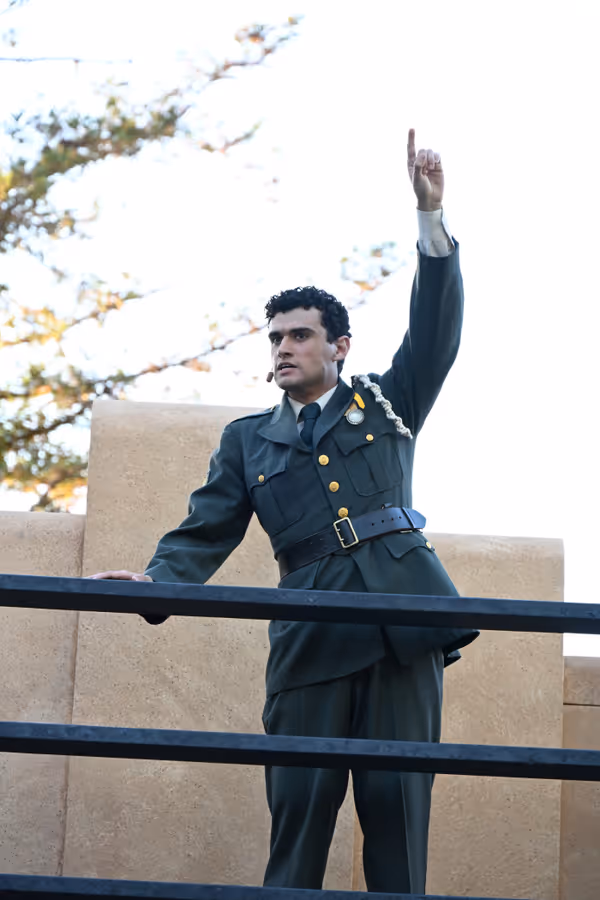 Tyler Aguallo as Caesar  in Free Shakespeare in the Park's "Antony+Cleopatra" (Photo: Jay Yamada) 6