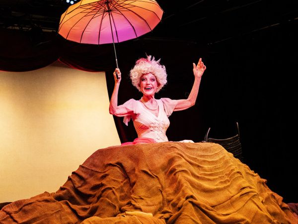 Roxanne Fay as Winnie in Samuel Beckett's HAPPY DAYS for Bridge Street Theatre in Catskill. Photo by Ned's Event Photography 3