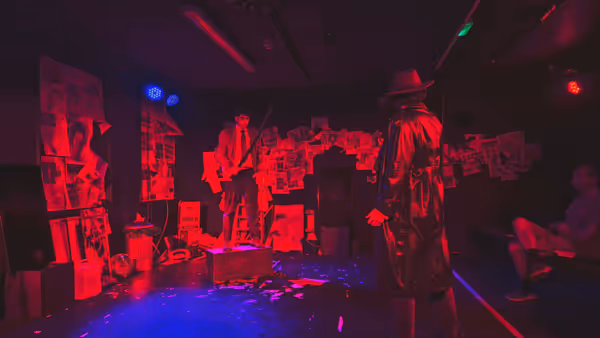 A moment from the Live! From The Warehouse 5