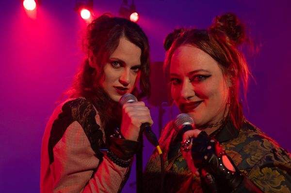 Voni Kengal and Jessica Tidd as Lizzie and Emma Borden in the musical LIZZIE, running Oct 16 to Nov 8 at Bridgetown Conservatory of Musical Theatre. 5