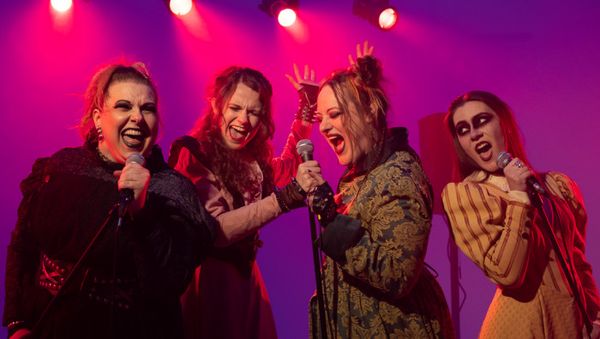 The cast of the musical LIZZIE (Ashley Moore, Voni Kengla, Jessica Tidd, and Tia Lempert), running Oct 16 to Nov 8 at Bridgetown Conservatory of Musical Theatre. 8
