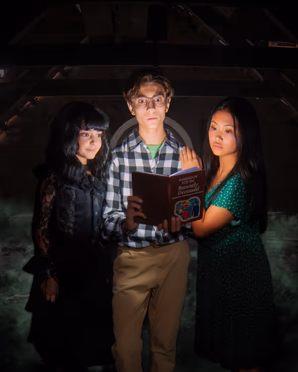 Beetlejuice JR
Conejo Players Theatre
Avery Cohan is Lydia Deetz
Logan Filippi is Adam Maitland
Dennise Sagrado is Barbara Maitland 1