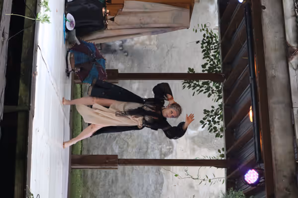 Pictured is Gina Bonati in FAIRIES 
Photo By: Ruby Loesch and Green Thumb Community Gardens 1