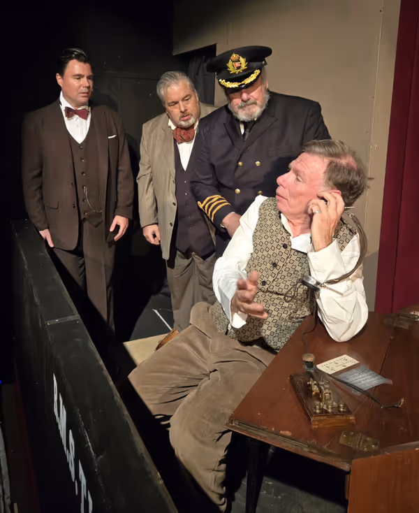 Beau Jackett, Alex Lucchesi, Scott Hamilton, Thom Dutton in the radio room 3