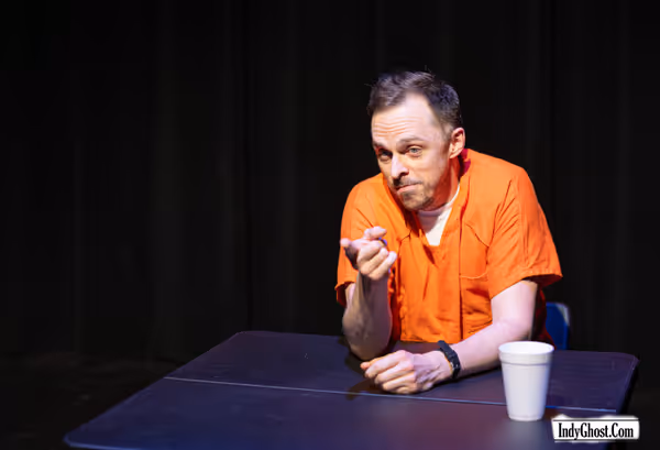 Lukas Felix Schooler returns to reprise the role of Marcus Sharp, a charming actor convicted of a heinous crime. Photo credit: Indy Ghost Light 1