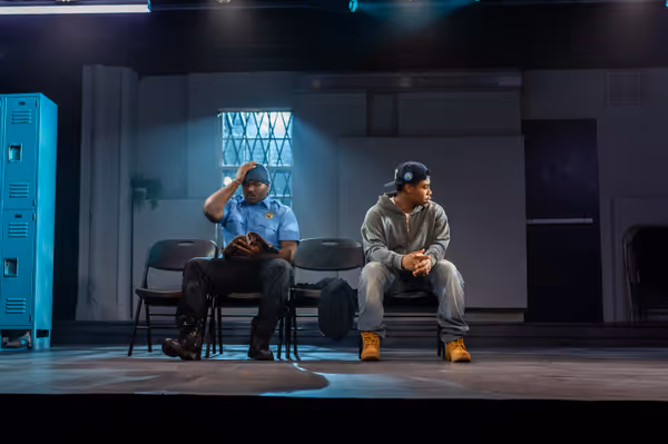 Photo by Kyle Watkins Photography 
Ja'Quan Spann as Omari and Jamal Guye as Dun. 3