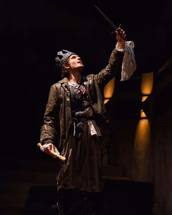 Isaac Hickox-Young as Hamlet. Photo by Avery Brunkus. 1