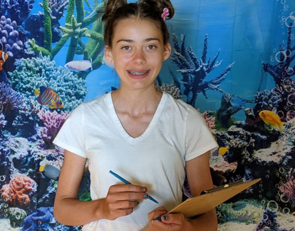 Sandy Cheeks (Scarlett Morales) getting ready to tackle the volcano with science. 1