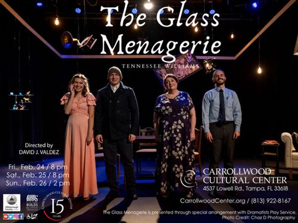 The Glass Menagerie - Amanda
Carrollwood Cultural Center, Feb. 17-26, 2023 8