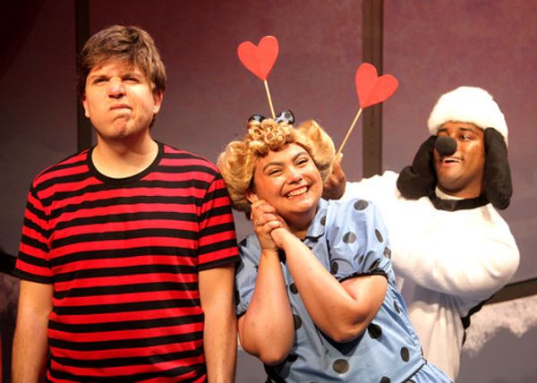 Matt Takahashi and Juston Gonzalez-Rodholm in the encore presentation of “A Charlie Brown Christmas.” This live version of Charles Schulz’s classic television special adapted by Eric Schaeffer and directed by James Michael McHale will run thru December 19, 2021 on the Fyda-Mar Stage at the Bette Aitken theater arts Center. 3