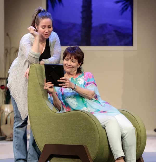 Brooke (Brooke Casanova) and Silda (Barbara Schapiro) in Other Desert Cities. 2