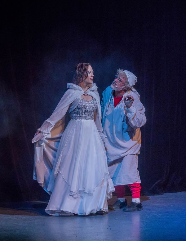 Ghost of Christmas Past and Scrooge 4