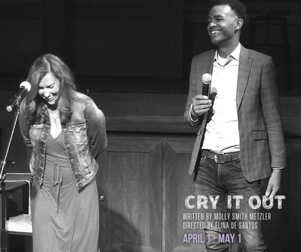 Director Elina de Santos giving a presentation at the Design Preview Party for 