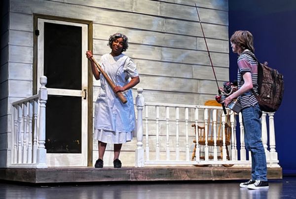 Grandma (Sade Smith) and Nicholas (Brendan Shanahan) in THE BOY WHO STOLE THE STARS 2