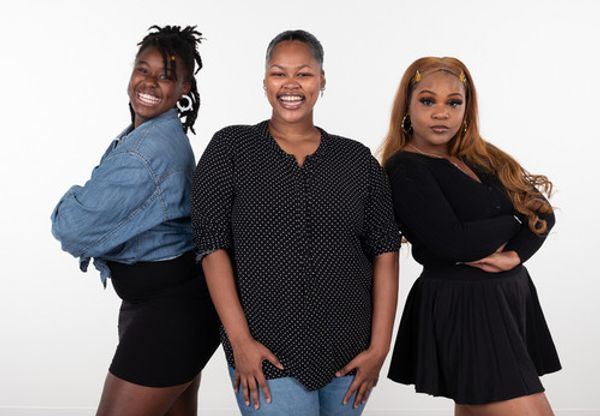 Photo of Seymour and Audrey with the plant (Ramiro Garcia Jr. and Lena Ceja). Photo by Mark Holmes. 2