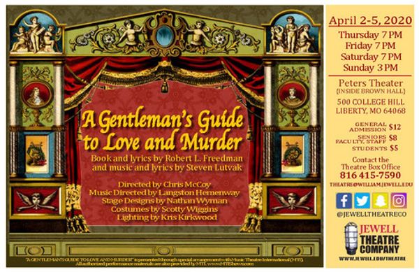 William Jewell College's poster for upcoming performance 