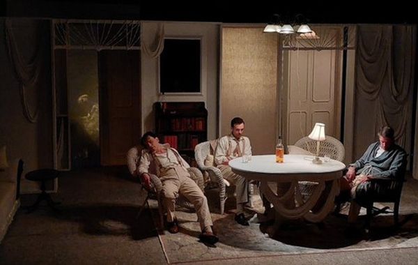 Christopher Patrick Mullen (Jamie) and Christopher Joel Onken (Edmund) in Bridge Street Theatre's production of LONG DAY'S JOURNEY INTO NIGHT 6