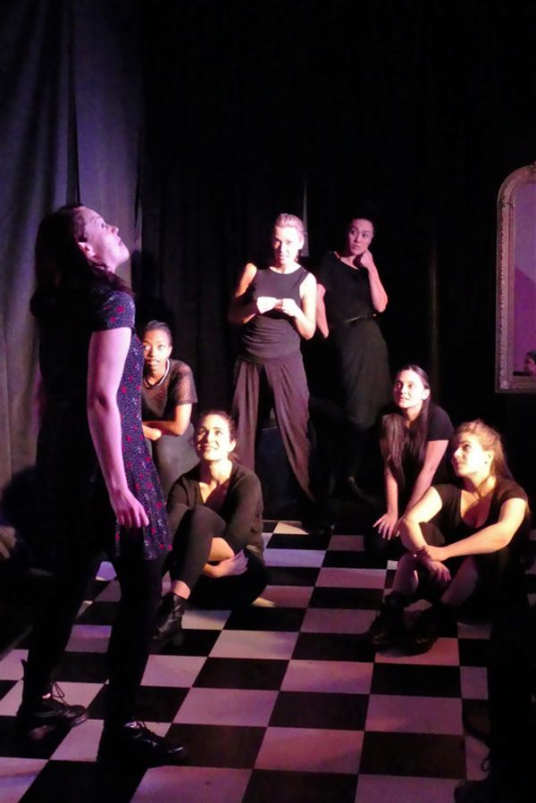 The cast of Gravity Guts - part of the Rogues Double Bill at Fringe HQ.  1