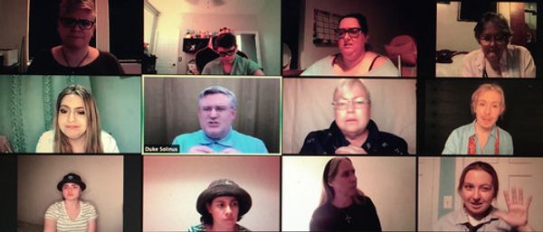 The cast of The Comedy Of Errors 1