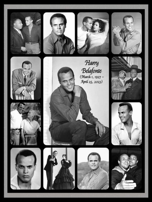 AMERICA'S FIRST AFRICAN-AMERICAN MALE PERFORMER TO WIN THE EMMY!: Here is the legendary star Harry Belafonte with his 1960 Emmy Award as Outstanding Performer for his 1959 television music special 