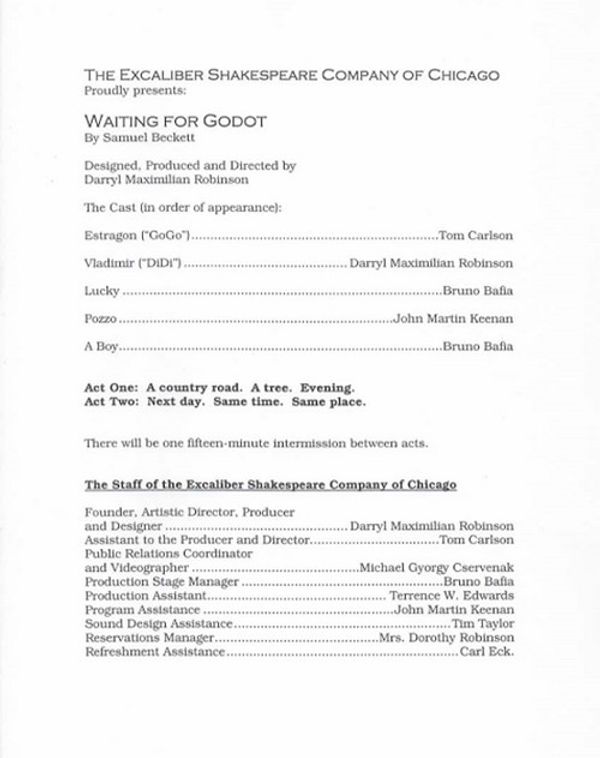 AN INTERNET TV GUIDE PHOTO FOR THEATRE FOLKS!: Santa Monica's Ruskin Theatre Group and Ruskin School of Acting Founder JOHN RUSKIN, 