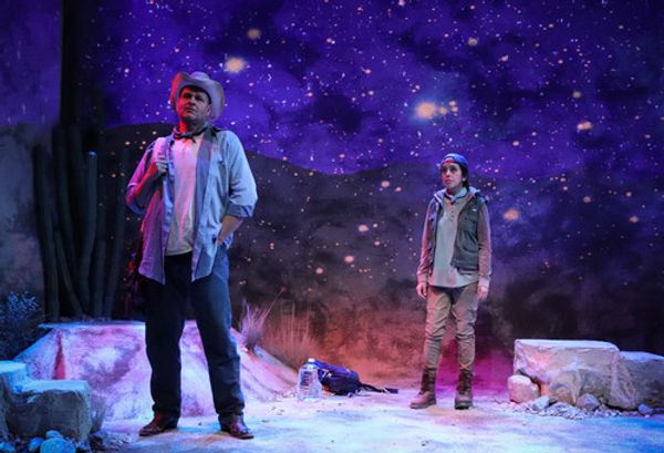 Leandro Cano and Diana DeLaCruz in a scene from NOWHERE ON THE BORDER. Photo by Brian M. Cole. 8