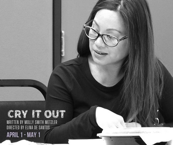 Director Elina de Santos giving a presentation at the Design Preview Party for 