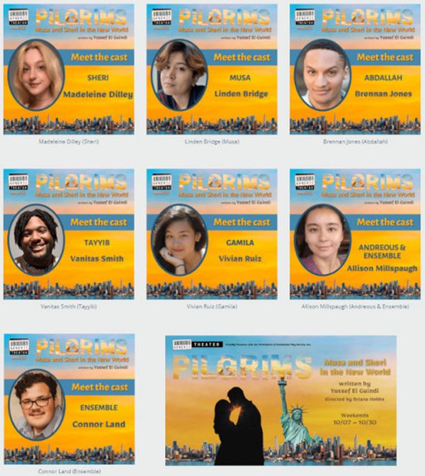 Meet the cast of Pilgrims Musa and Sheri in the New World, to be performed at Norfolk's Generic Theater in October 2022. 1