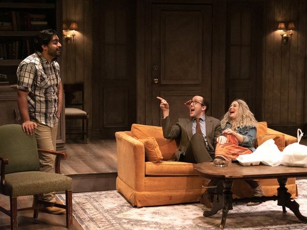 Grace (Leah Berst) in possessed living room. 3