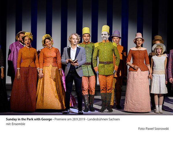 Press conference at the Landesbuehnen Sachsen, where first excerpts of SUNDAY IN THE PARK WITH GEORGE were presented 11