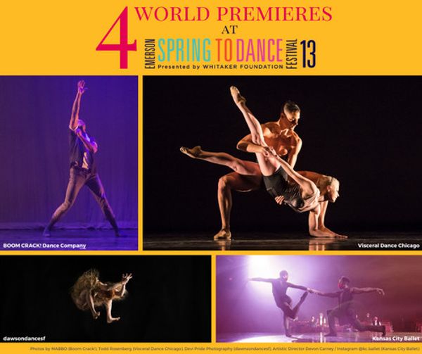 Another major highlight of Emerson SPRING TO DANCE Festival 2021  is the performance of FOUR world premieres. 2