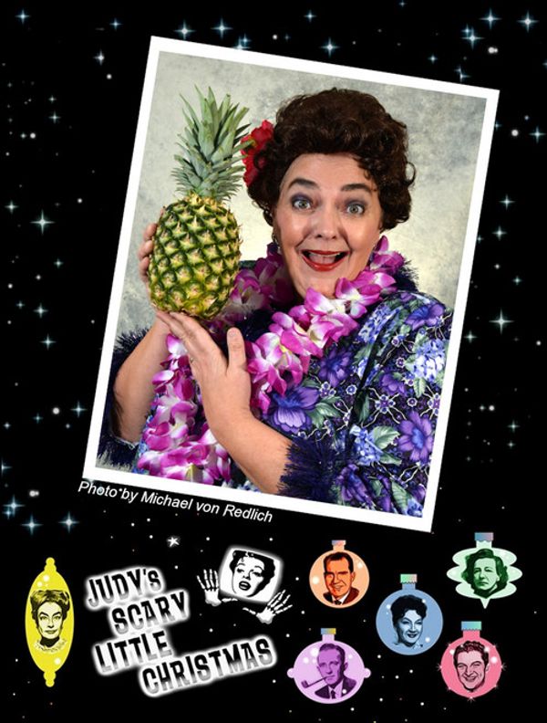 Ethel Merman (Katie Collins) in JUDY'S SCARY LITTLE CHRISTMAS. Photo by Michael von Redlich. 2
