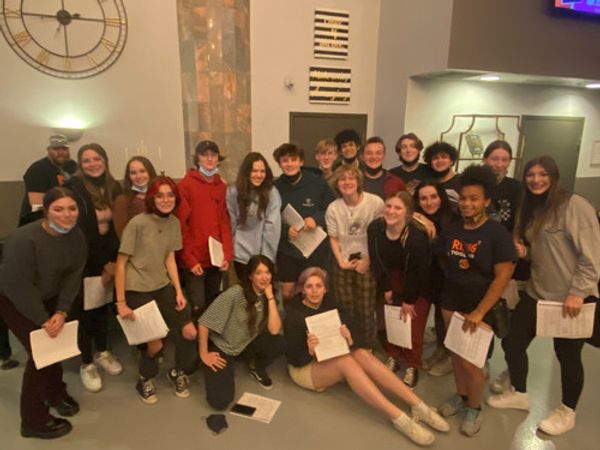 The cast of BE MORE CHILL at Scottsdale Desert Stages Theatre enjoyed their first day of rehearsal! 1