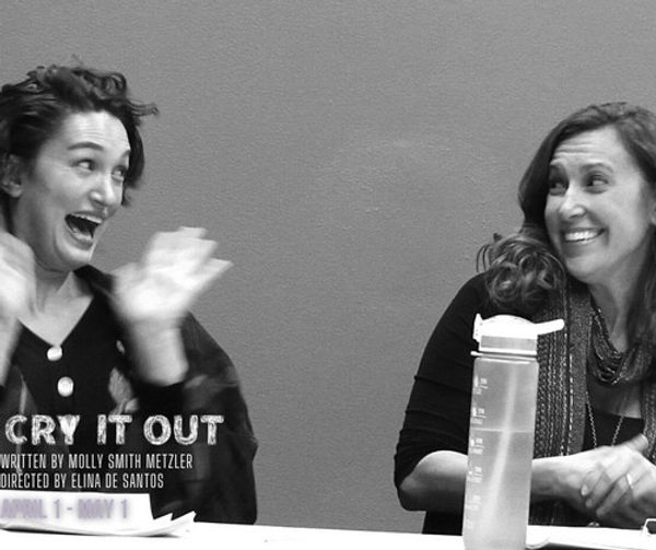 Director Elina de Santos giving a presentation at the Design Preview Party for 